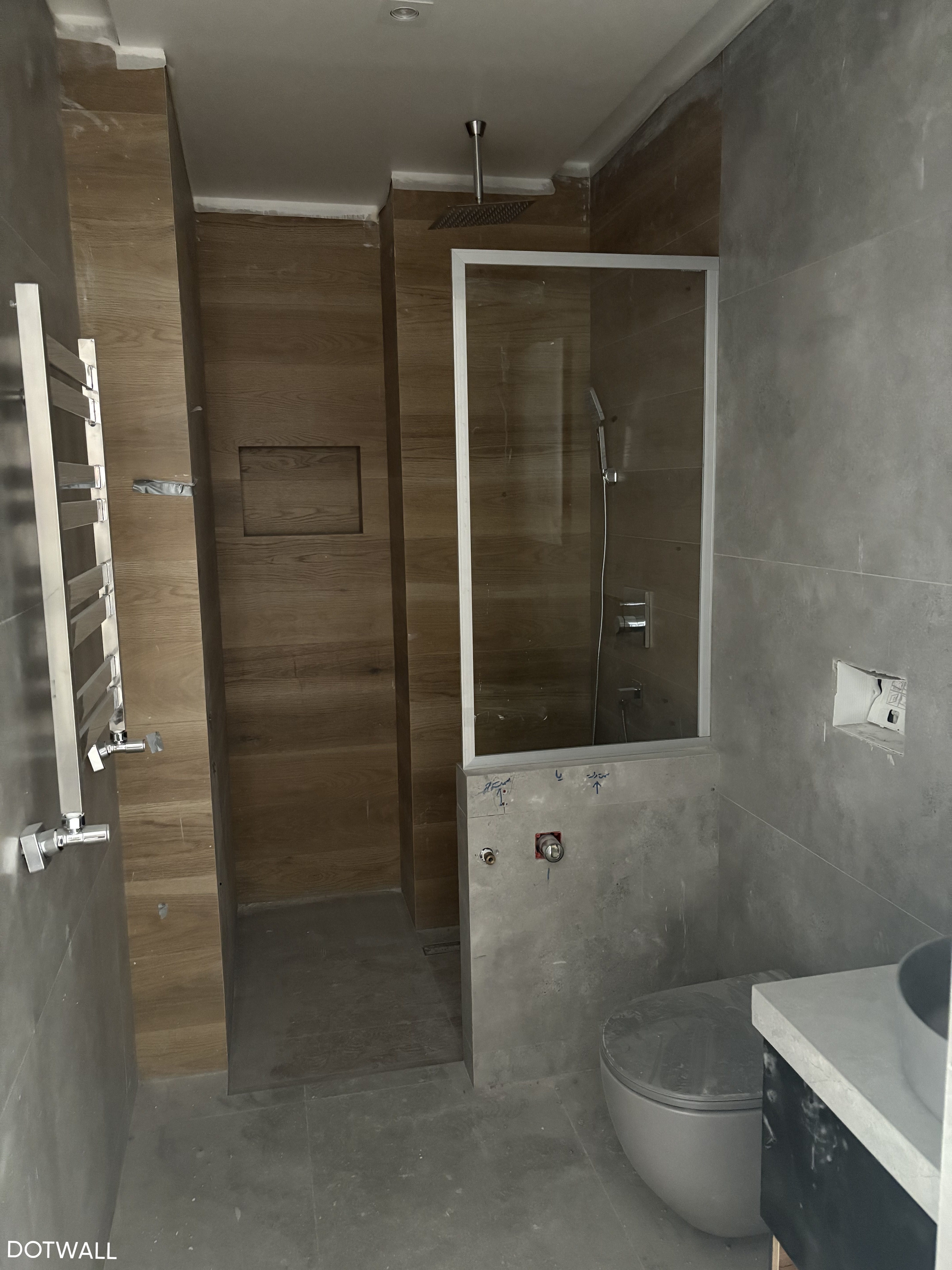 کابین دوش شیشه ای مدرن دات وال - پروژه یوسف آباد